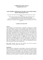 Land capability classification for non-rice crops in soils of Banan District, Battambang Province