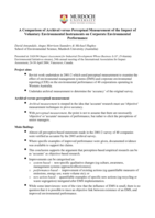 A comparison of archival versus perceptual measurement of the impact of voluntary environmental instruments on corporate environmental performance