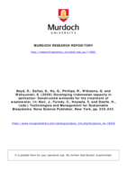 Developing Indonesian capacity in sanitation: Constructed wetlands for the treatment of wastewater