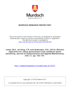 Efficient algorithms for robust generalized cross-validation spline smoothing