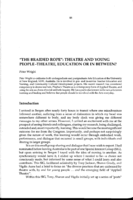 "The Braided Rope": theatre and young people—theatre, education or in between?