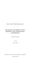 Breaking the ‘Westphalian’ frame: Regulatory state, fragmentation, and diplomacy