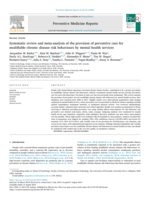 Systematic review and meta-analysis of the provision of preventive care for modifiable chronic disease risk behaviours by mental health services