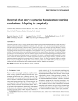 Renewal of an entry to practice baccalaureate nursing curriculum: Adapting to complexity