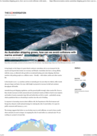 As Australian shipping grows, how can we avoid collisions with marine animals?