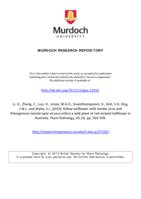 Yellow tailflower mild mottle virus and Pelargonium zonate spot virusco-infect a wild plant of red-striped tailflower in Australia