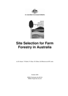 Site selection for farm forestry in Australia. October 2008