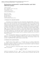 Estimating nonsmooth k-modal densities and their inflection points