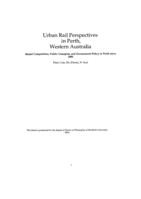 Urban rail perspectives in Perth, Western Australia: modal competition, public transport, and government policy in Perth since 1880