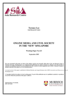 Online media and civil society in the "New" Singapore
