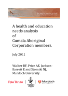 A health and education needs analysis of Gumala Aboriginal Corporation members