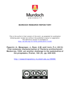 First molecular characterization of Theileria ornithorhynchi Mackerras, 1959: yet another challenge to the systematics of the piroplasms