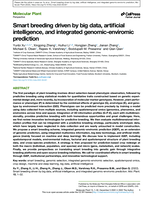 Smart breeding driven by big data, artificial intelligence, and integrated genomic-enviromic prediction