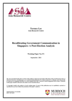 Recalibrating government communication in Singapore: A Post-election analysis