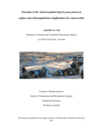 Parasites of the African painted dog (Lycaon pictus) in captive and wild populations: Implications for conservation