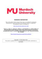 Effect of the altitudinal climate change on growing season length for deciduous broadleaved forest in southwest China