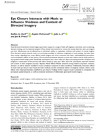 Eye Closure Interacts with Music to Influence Vividness and Content of Directed Imagery