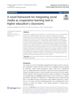 A novel framework for integrating social media as cooperative learning tool in higher education’s classrooms