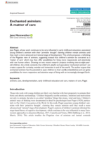 Enchanted animism: A matter of care