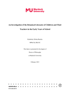 An investigation of the botanical literacies of children and their teachers in the early years of school