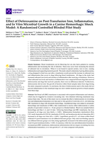 Effect of Deferoxamine on Post-Transfusion Iron, Inflammation, and In Vitro Microbial Growth in a Canine Hemorrhagic Shock Model: A Randomized Controlled Blinded Pilot Study