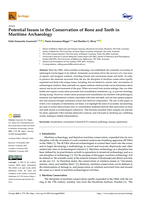 Potential issues in the conservation of bone and teeth in maritime archaeology