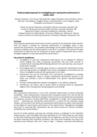 Evidence-based approach to investigating poor reproductive performance in maiden ewes