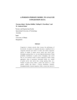 A Poisson-Poisson Model To Analyze Congestion Data
