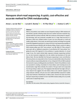 Nanopore short‐read sequencing: A quick, cost‐effective and accurate method for DNA metabarcoding