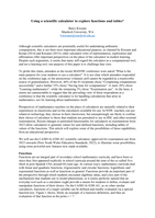 Using a scientific calculator to explore functions and tables*