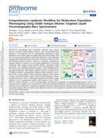 Comprehensive Lipidomic Workflow for Multicohort Population Phenotyping Using Stable Isotope Dilution Targeted Liquid Chromatography-Mass Spectrometry
