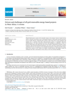 Drivers and challenges of off-grid renewable energy-based projects in West Africa: A review