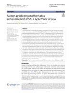 Factors predicting mathematics achievement in PISA: A systematic review