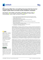 Decreasing mob size at Lambing increases the survival of Triplet Lambs born on farms across Southern Australia