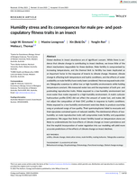 Humidity stress and its consequences for male pre‐ and post‐copulatory fitness traits in an insect