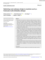 Optimizing road underpass design to maximize use by a freshwater turtle ( Chelodina oblonga )