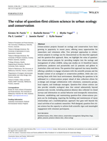 The value of question-first citizen science in urban ecology and conservation