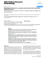 Engaging participants in a complex intervention trial in Australian General Practice