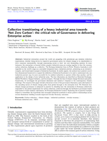 Collective transitioning of a heavy industrial area towards 'Net Zero Carbon': the critical role of Governance in delivering Enterprise action