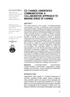 Co-Change-orientated Communication: A collaborative approach to making sense of change