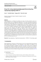 Drug-CoV: a drug-origin knowledge graph discovering drug repurposing targeting COVID-19