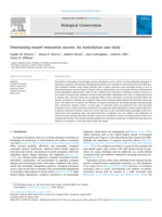 Determining mussel restoration success: An Australasian case study