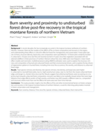 Burn severity and proximity to undisturbed forest drive post-fire recovery in the tropical montane forests of northern Vietnam