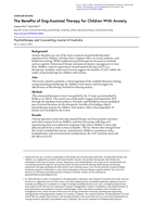 The Benefits of Dog-Assisted Therapy for Children With Anxiety