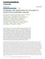 Challenges and opportunities for innovation in bioinformed sustainable materials