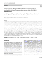 Comparison of in vitro growth characteristics of Cryptosporidium hominis (IdA15G1) and Cryptosporidium parvum (Iowa-IIaA17G2R1 and IIaA18G3R1)