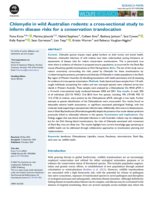 Chlamydia in wild Australian rodents: a cross-sectional study to inform disease risks for a conservation translocation