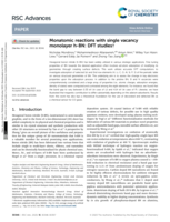 Monatomic reactions with single vacancy monolayer h-BN: DFT studies