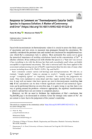 Response to Comment on “Thermodynamic Data for Sn(IV) Species in Aqueous Solution: A Matter of Controversy and Error” (https://doi.org/10.1007/s10953-023-01323-x)