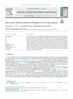 Does market efficiency matter for Shanghai 50 ETF index options?